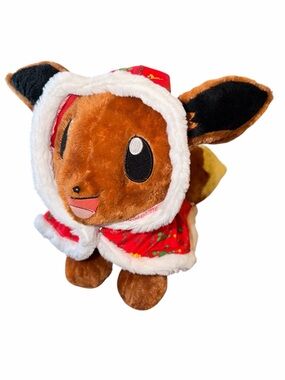 Eevee Build A Bear Pokémon Plush With Christmas Cape
